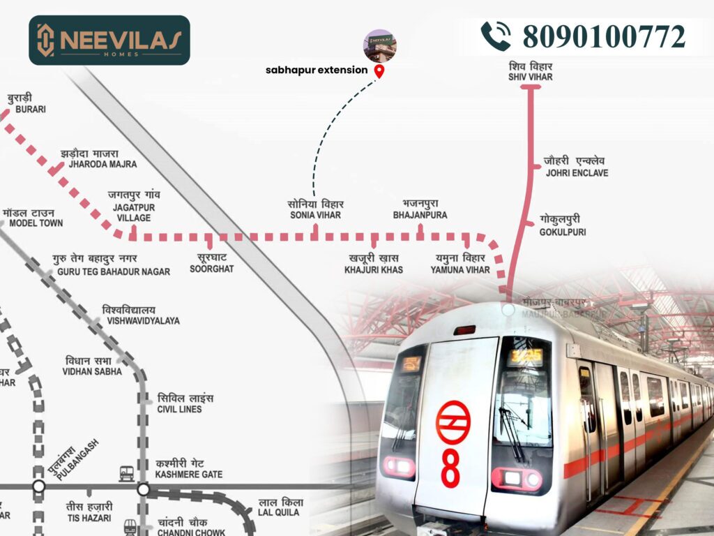 burari-metro-route