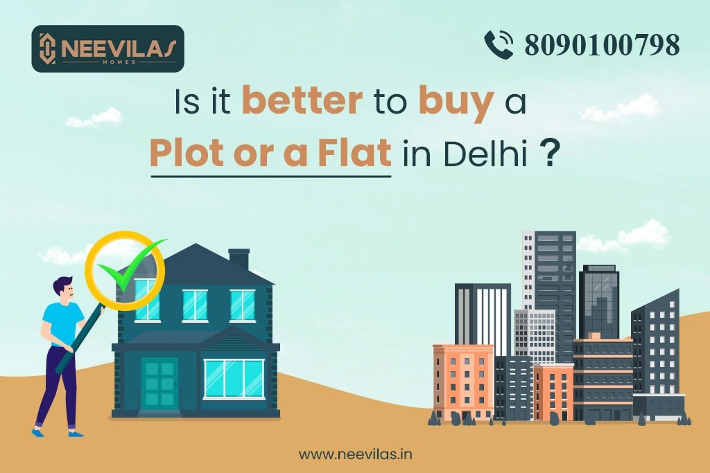 a plot and a flat