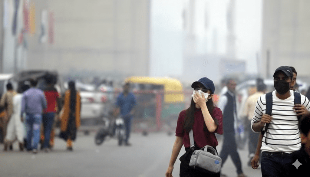 Is Living in Delhi-NCR Worth It Anymore? 4 delhi-people-going-out-in-bad-aqi