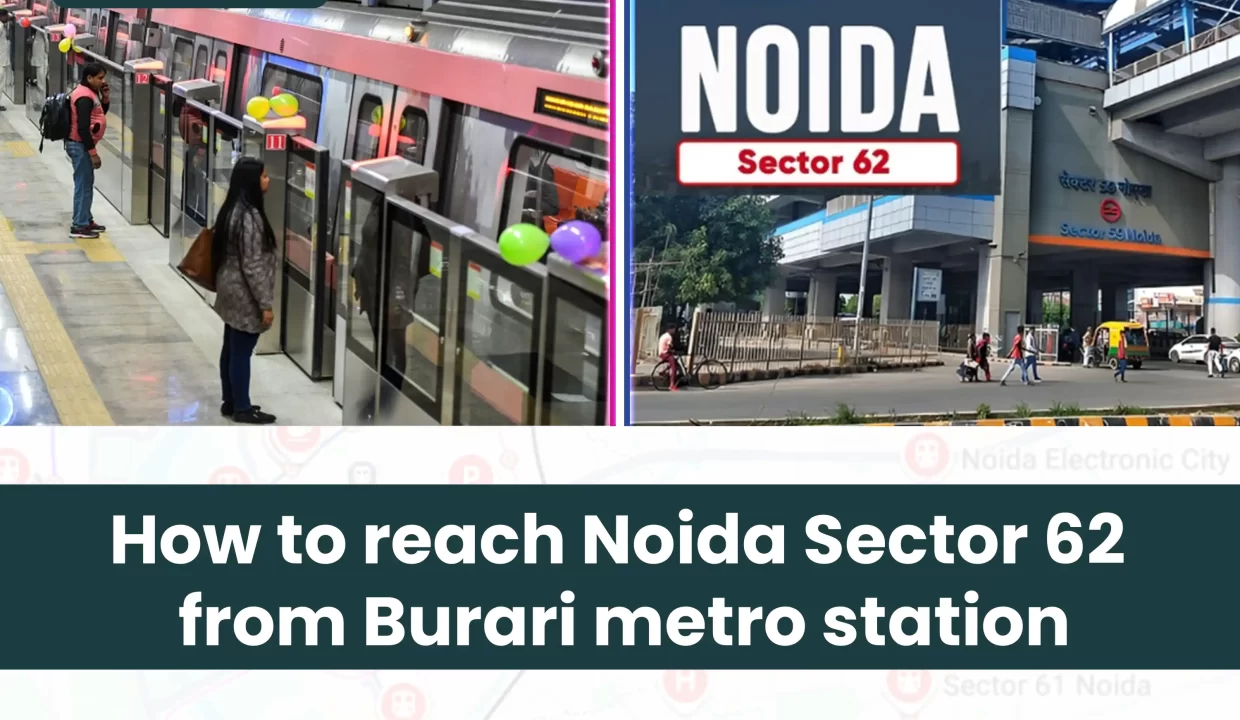 noida-sector-62 -to-burari-metro-station-route
